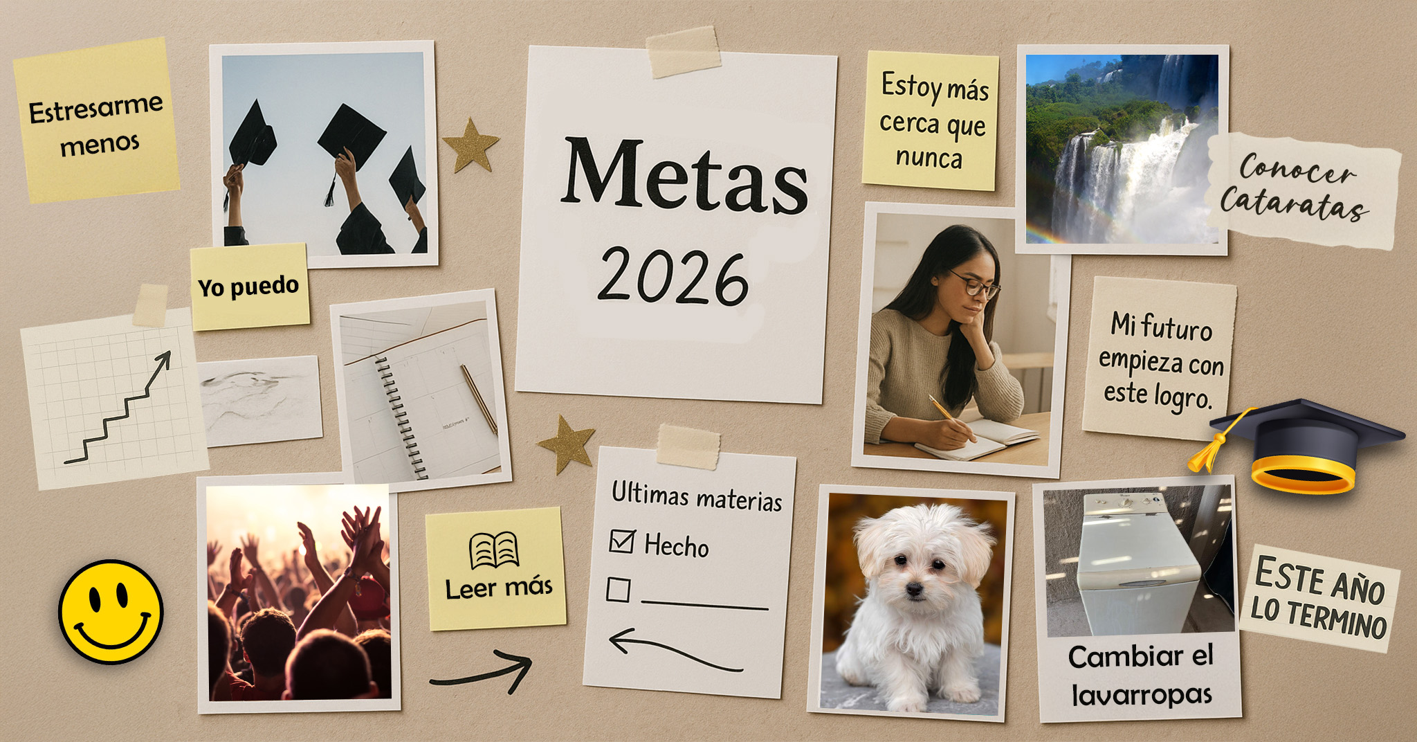 vision board un tablero con metas para 2026