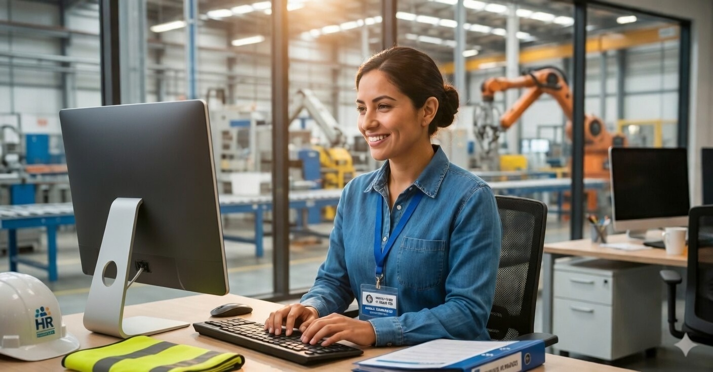 bachillerato corporativo mujer de recursos humanos trabajando