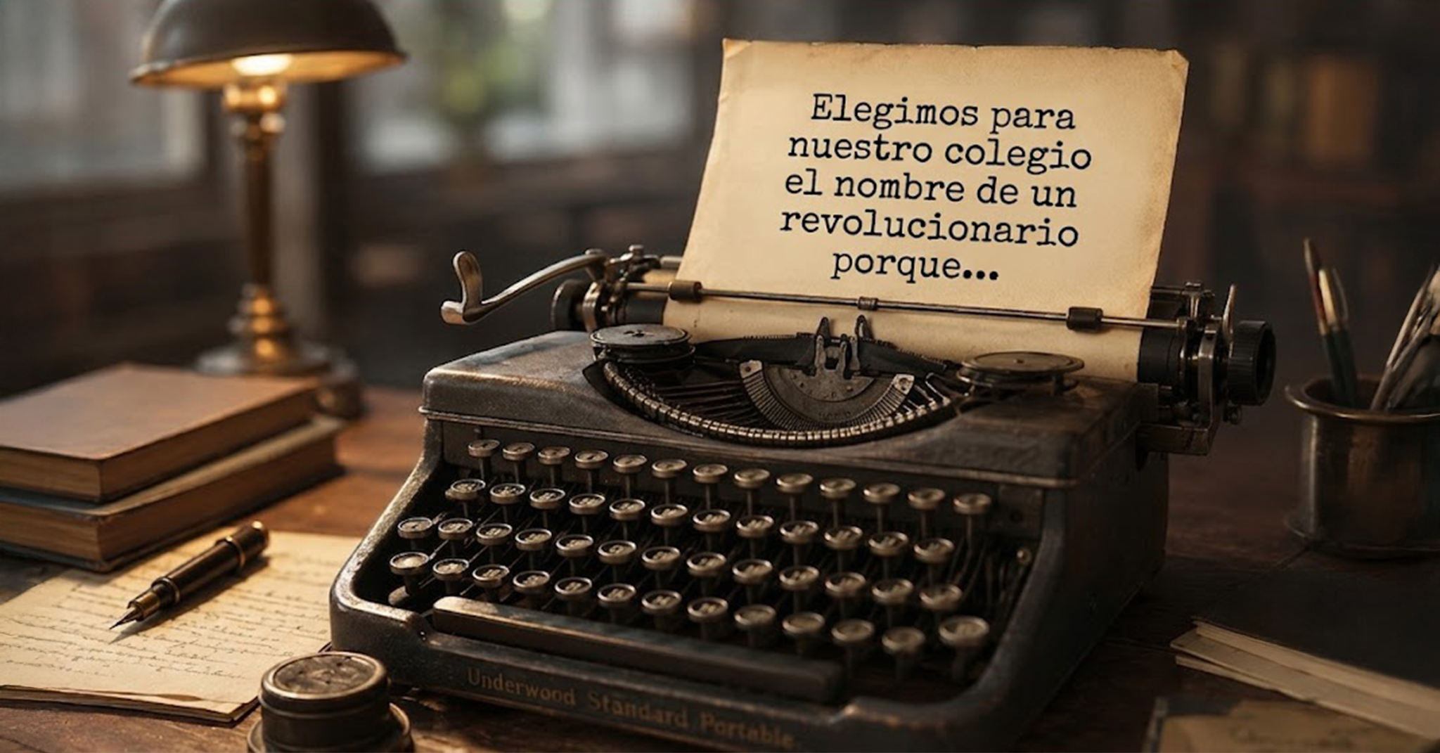 Dia del periodista - Mariano Moreno - Máquina de escribir - Secundario para adultos